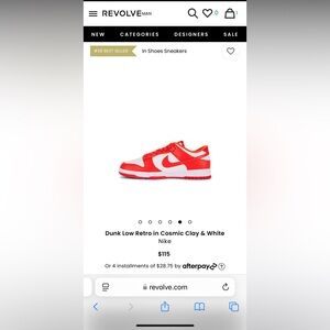 Nike low dunks cosmic clay